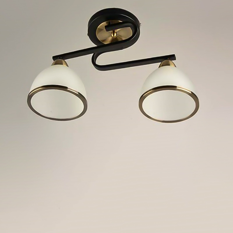 

Люстра стельова Light House SH-7596/2 BK+AB чорна
