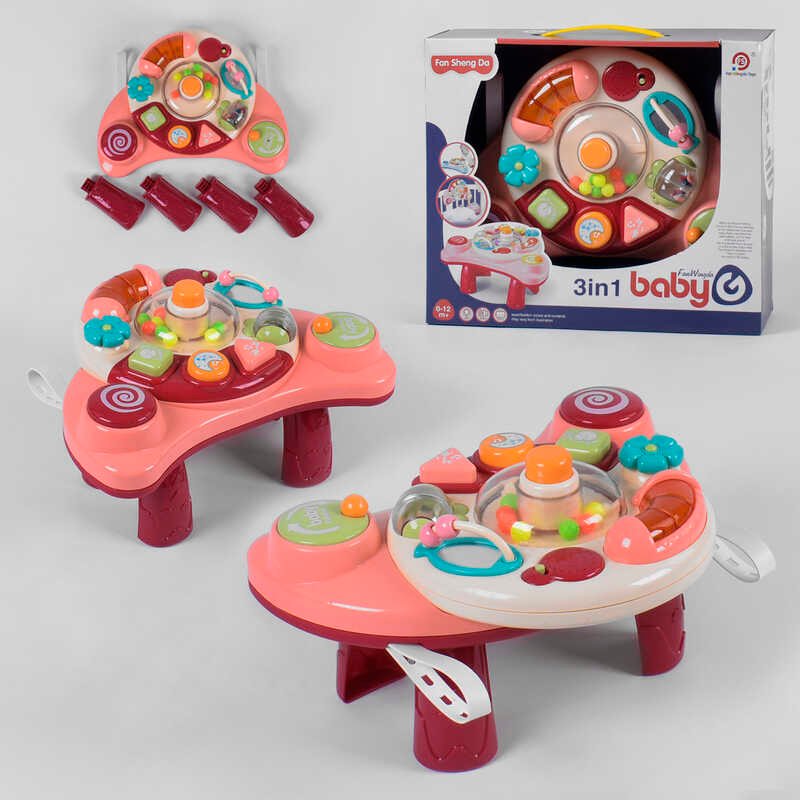 

Игровой центр 898-2101 3в1, пищалка, трещотка, свет, звук
