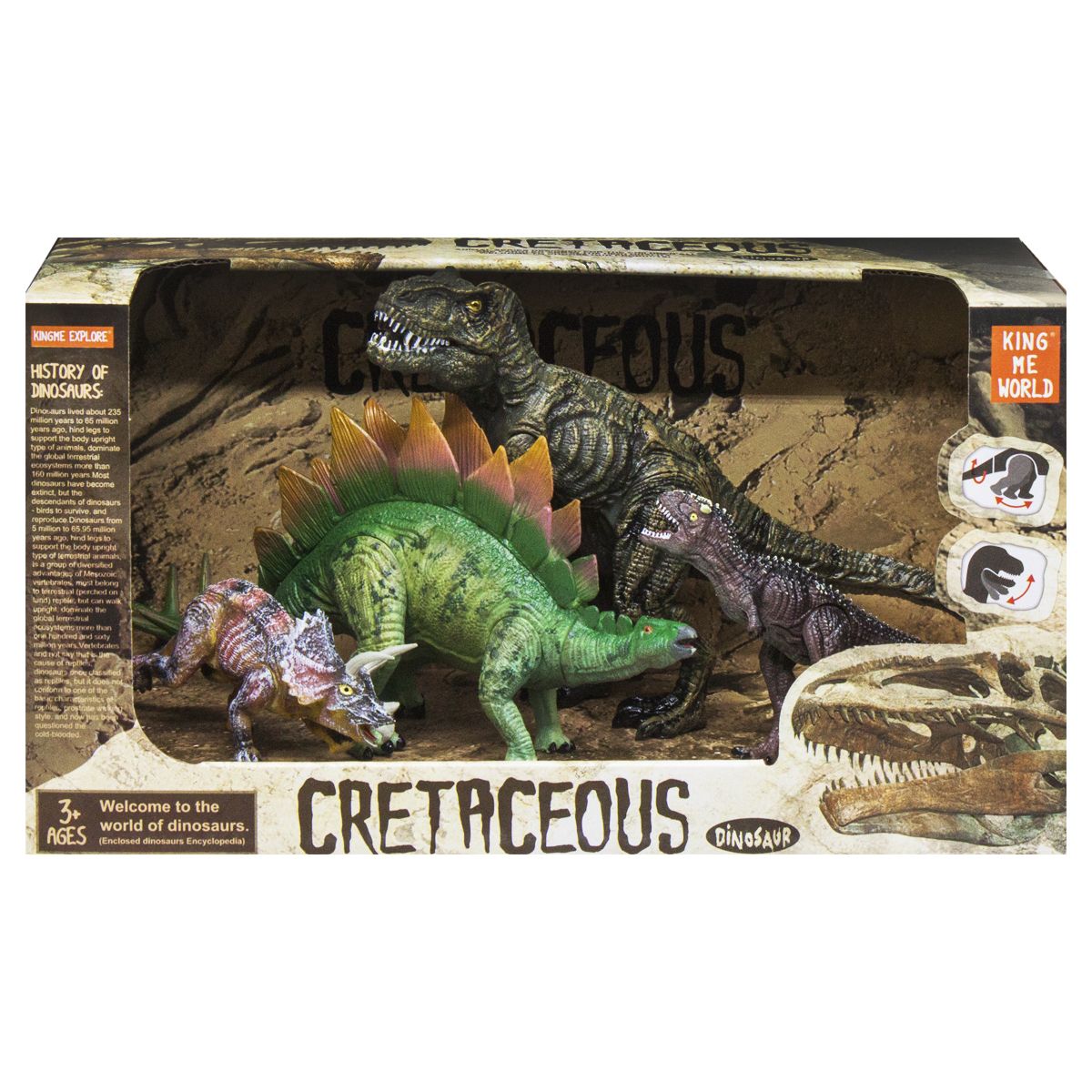 

Набор динозавров Cretaceous тираннозавр MiC (4402-11/4402-12) (154932)