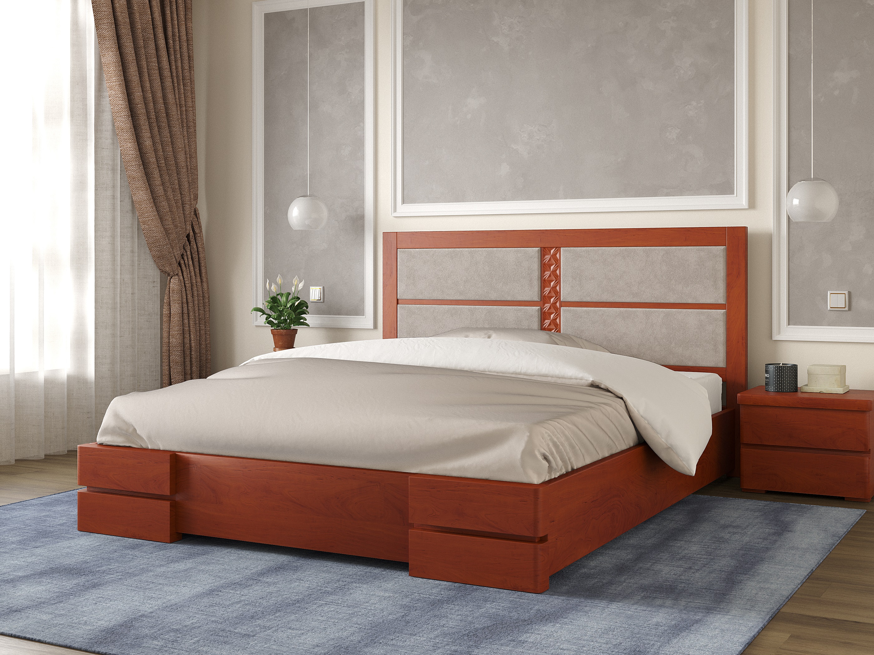 

Кровать Кардинал 1 Arbordrev (180*200) бук Яблоня