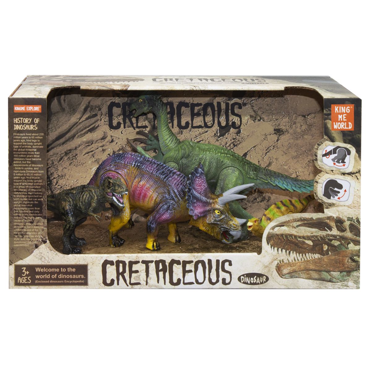 

Набор динозавров Cretaceous трицератопс MiC (4402-11/4402-12) (155112)