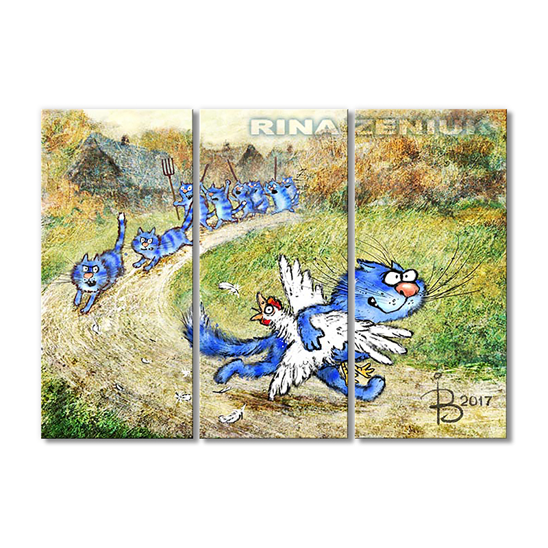 

Модульная картина Artel «Брось птицу!» 3 модуля 80x120 см
