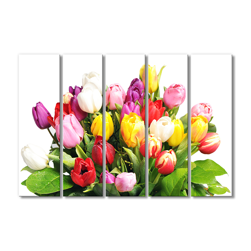 

Модульная картина Artel «Букет весенних радужных тюльпанов» 5 модулей 90x135 см