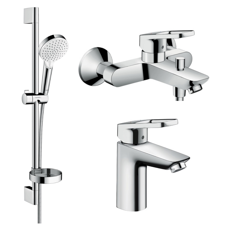 

Hansgrohe Logis Набор смесителей для ванны, умывальник Loop 100 (1062019)