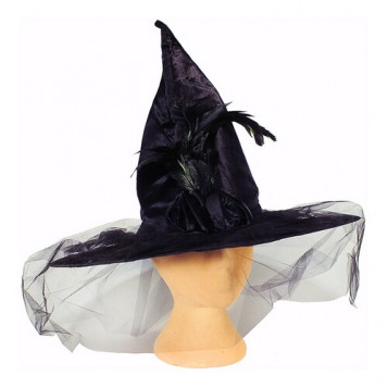 

Шляпа колпак Колдунья Halloween 12-5BLK