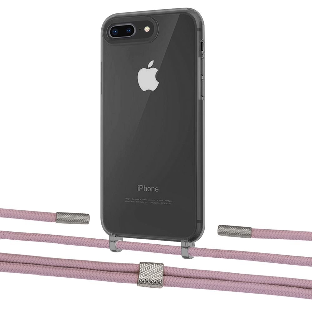 

Чехол Upex Crossbody Protection Case для iPhone 8 Plus | 7 Plus Dark with Twine Rose Gold and Fausset Silver