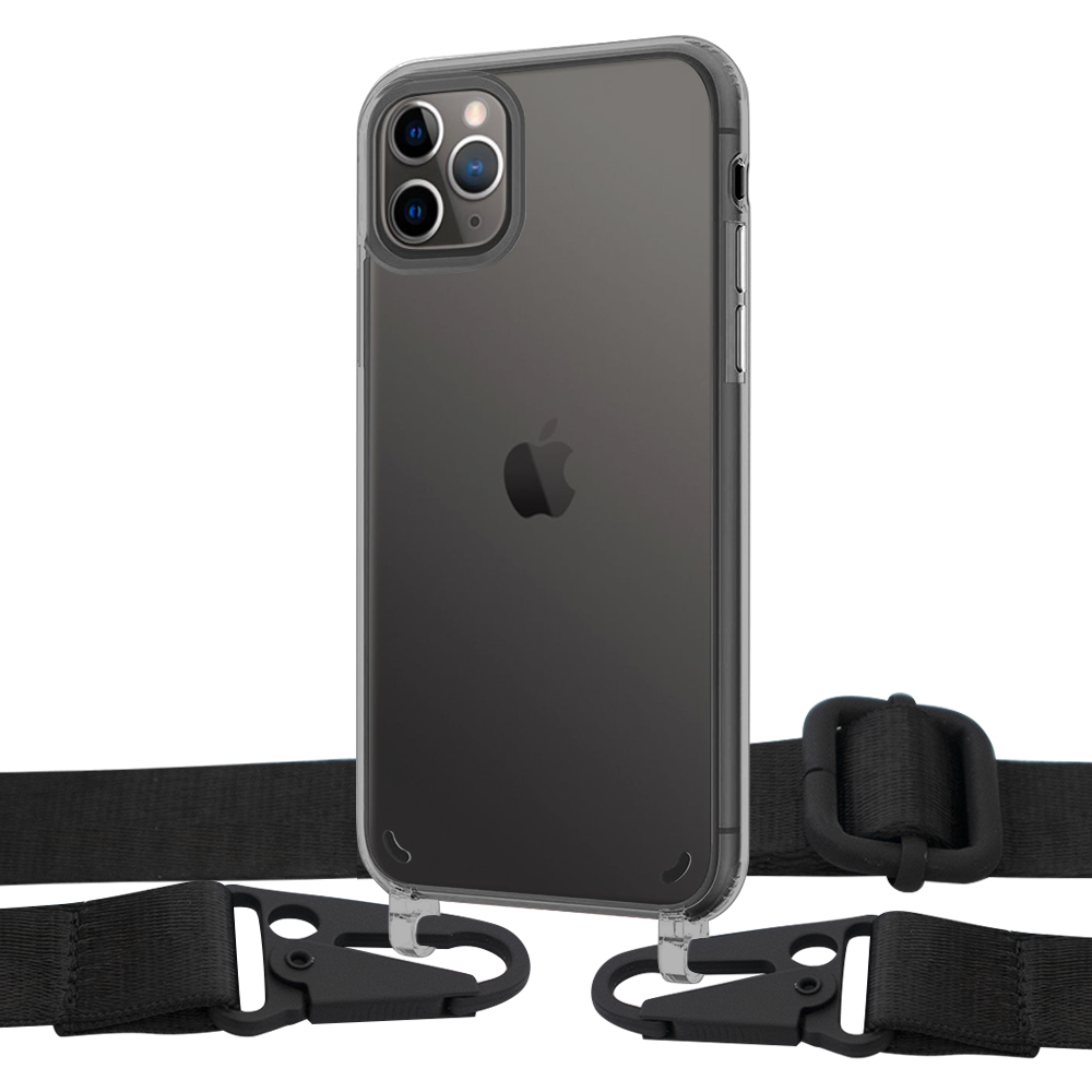 

Чехол Upex Crossbody Protection Case для iPhone 11 Pro Dark with Harness Black