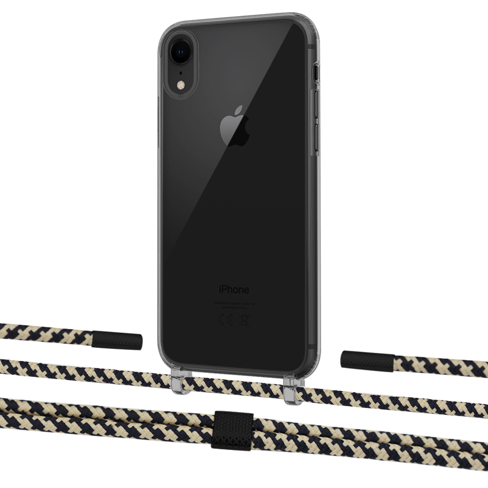 

Чехол Upex Crossbody Protection Case для iPhone XR Dark with Twine Copper and Fausset Matte Black
