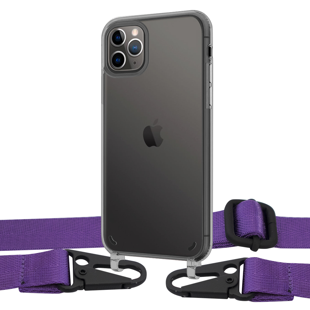 

Чехол Upex Crossbody Protection Case для iPhone 11 Pro Max Dark with Harness Ultra Vionet