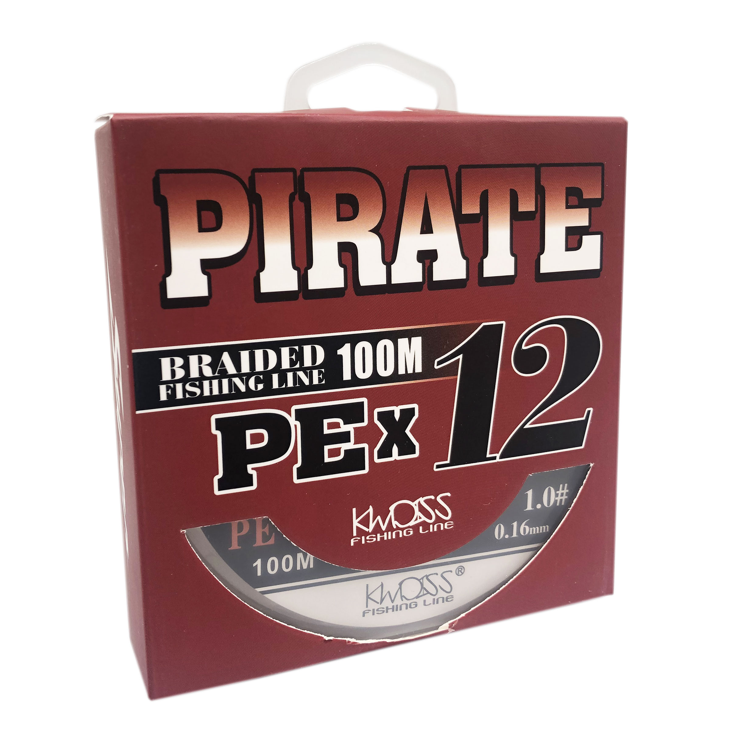 

Шнур Pirate PEx12 100м #1.0 0.16мм 16.5кг разноцветный