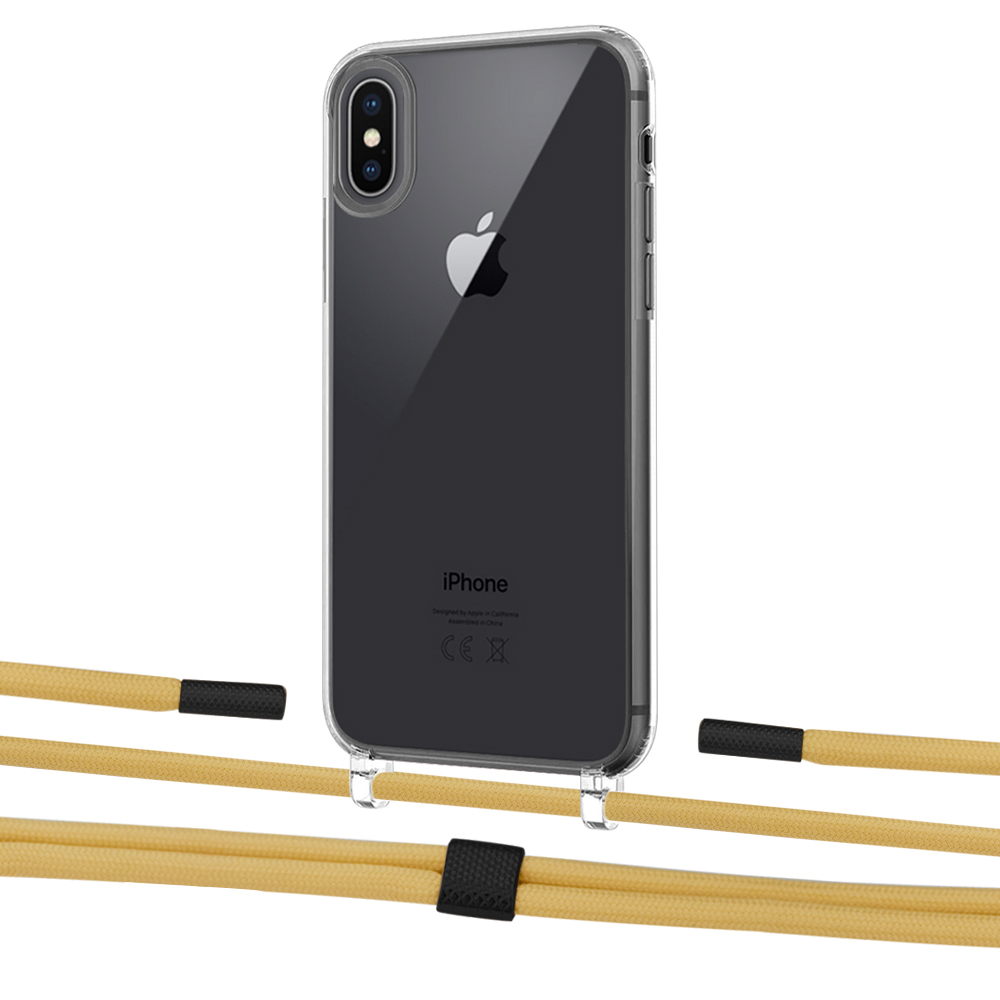 

Чехол Upex Crossbody Protection Case для iPhone XS | X Crystal with Twine Sunflower and Fausset Matte Black