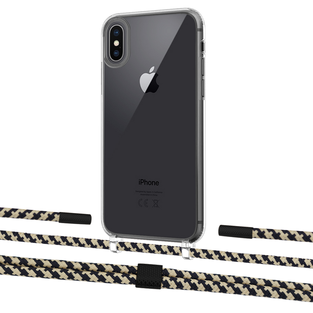 

Чехол Upex Crossbody Protection Case для iPhone XS | X Crystal with Twine Copper and Fausset Matte Black