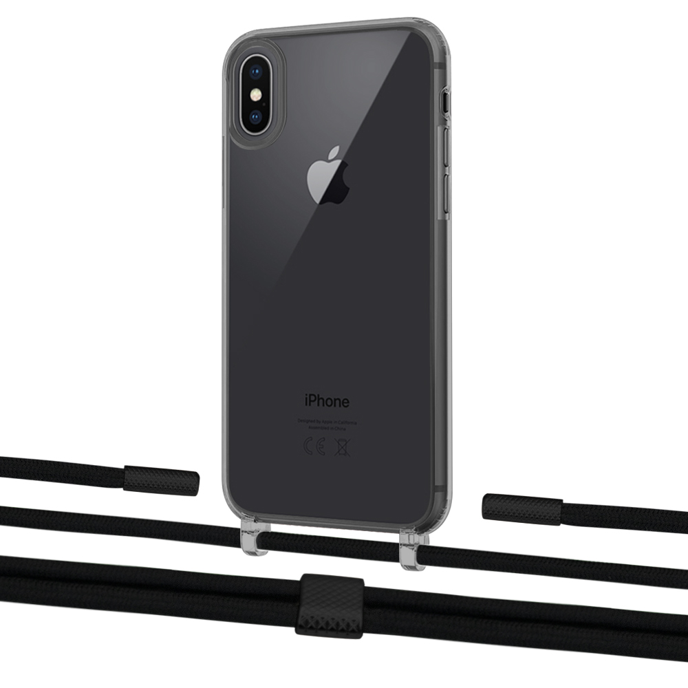 

Чехол Upex Crossbody Protection Case для iPhone XS | X Dark with Twine Black and Fausset Matte Black