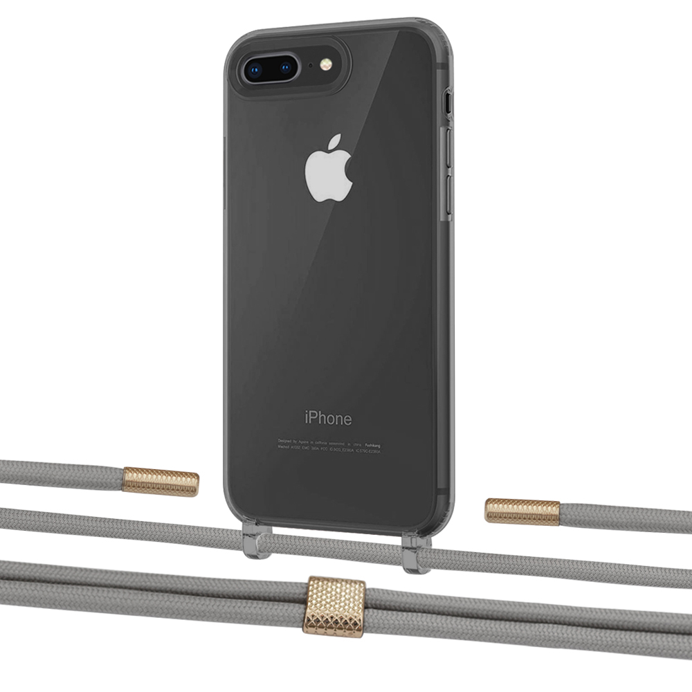 

Чехол Upex Crossbody Protection Case для iPhone 8 Plus | 7 Plus Dark with Twine Gray and Fausset Gold