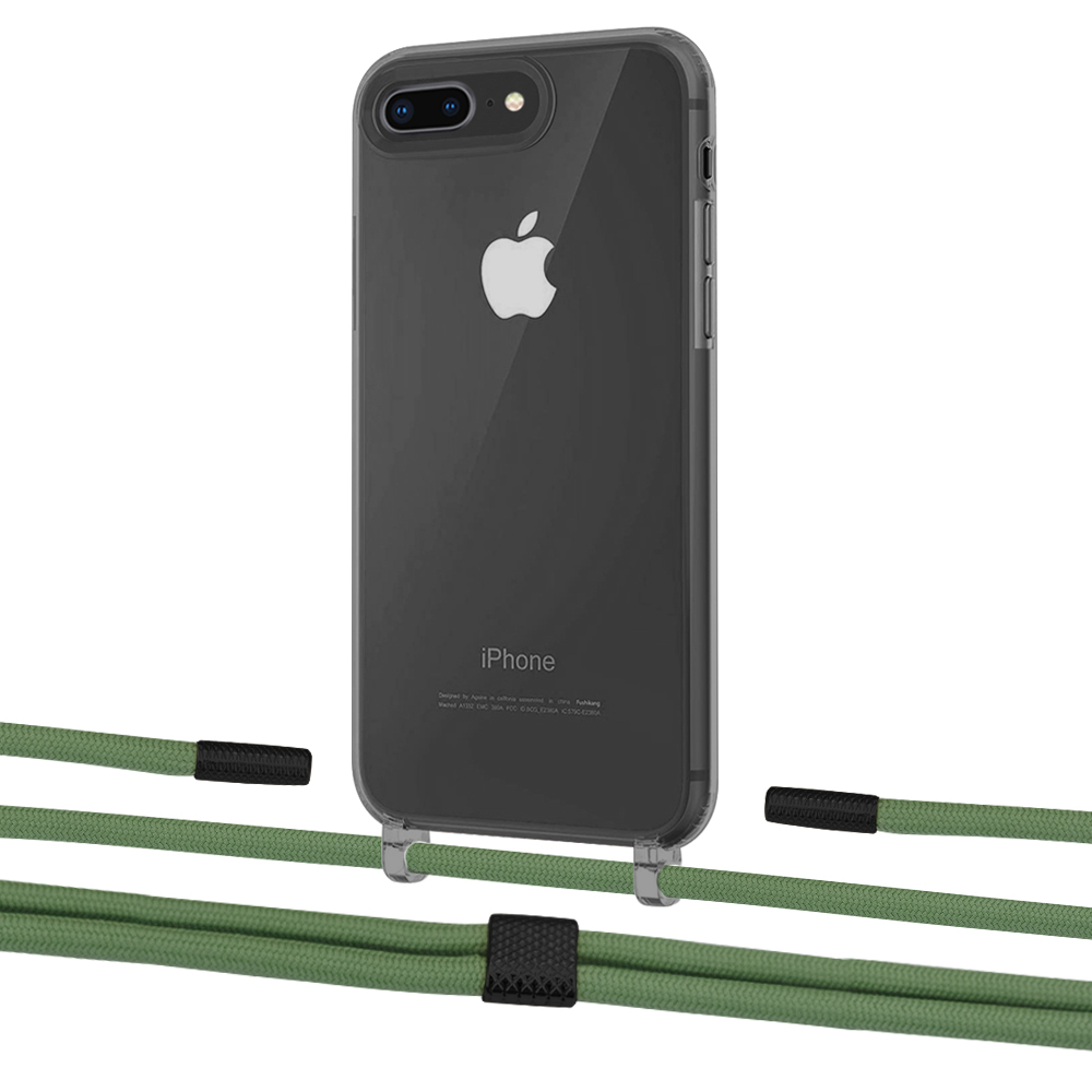 

Чехол Upex Crossbody Protection Case для iPhone 8 Plus | 7 Plus Dark with Twine Mint and Fausset Matte Black