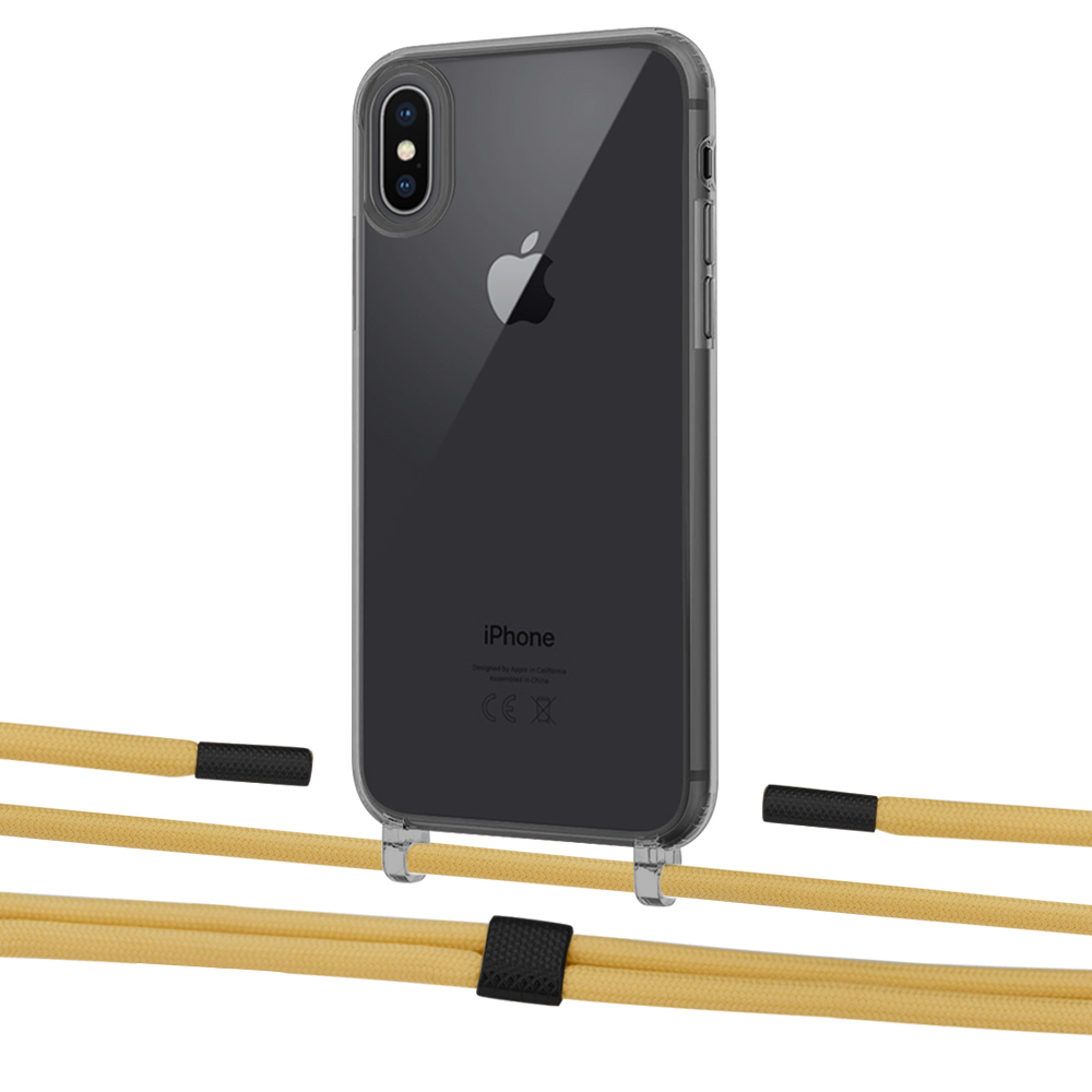 

Чехол Upex Crossbody Protection Case для iPhone XS | X Dark with Twine Sunflower and Fausset Matte Black