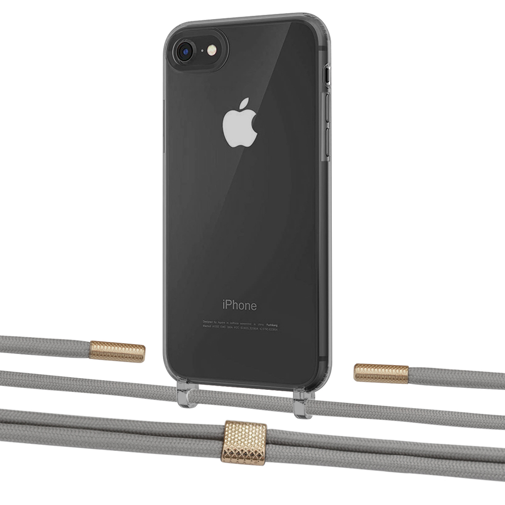 

Чехол Upex Crossbody Protection Case для iPhone SE 2020 | 8 | 7 Dark with Twine Gray and Fausset Gold