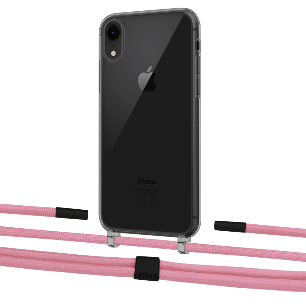 

Чехол Upex Crossbody Protection Case для iPhone XR Dark with Twine Coral and Fausset Matte Black
