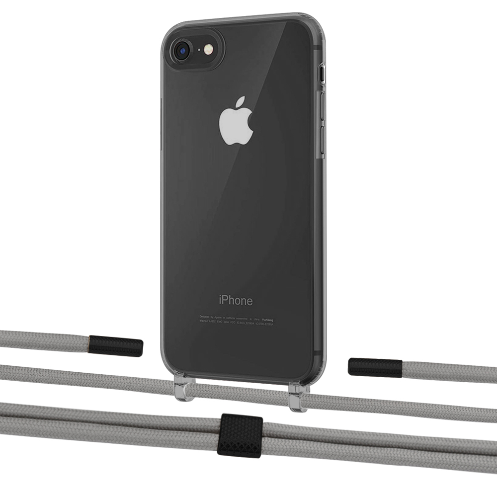 

Чехол Upex Crossbody Protection Case для iPhone SE 2020 | 8 | 7 Dark with Twine Gray and Fausset Matte Black