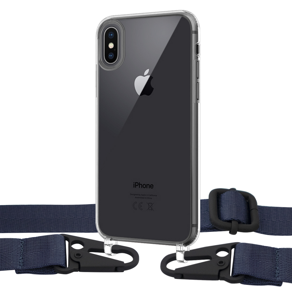 

Чехол Upex Crossbody Protection Case для iPhone XS | X Crystal with Harness Deep Navy