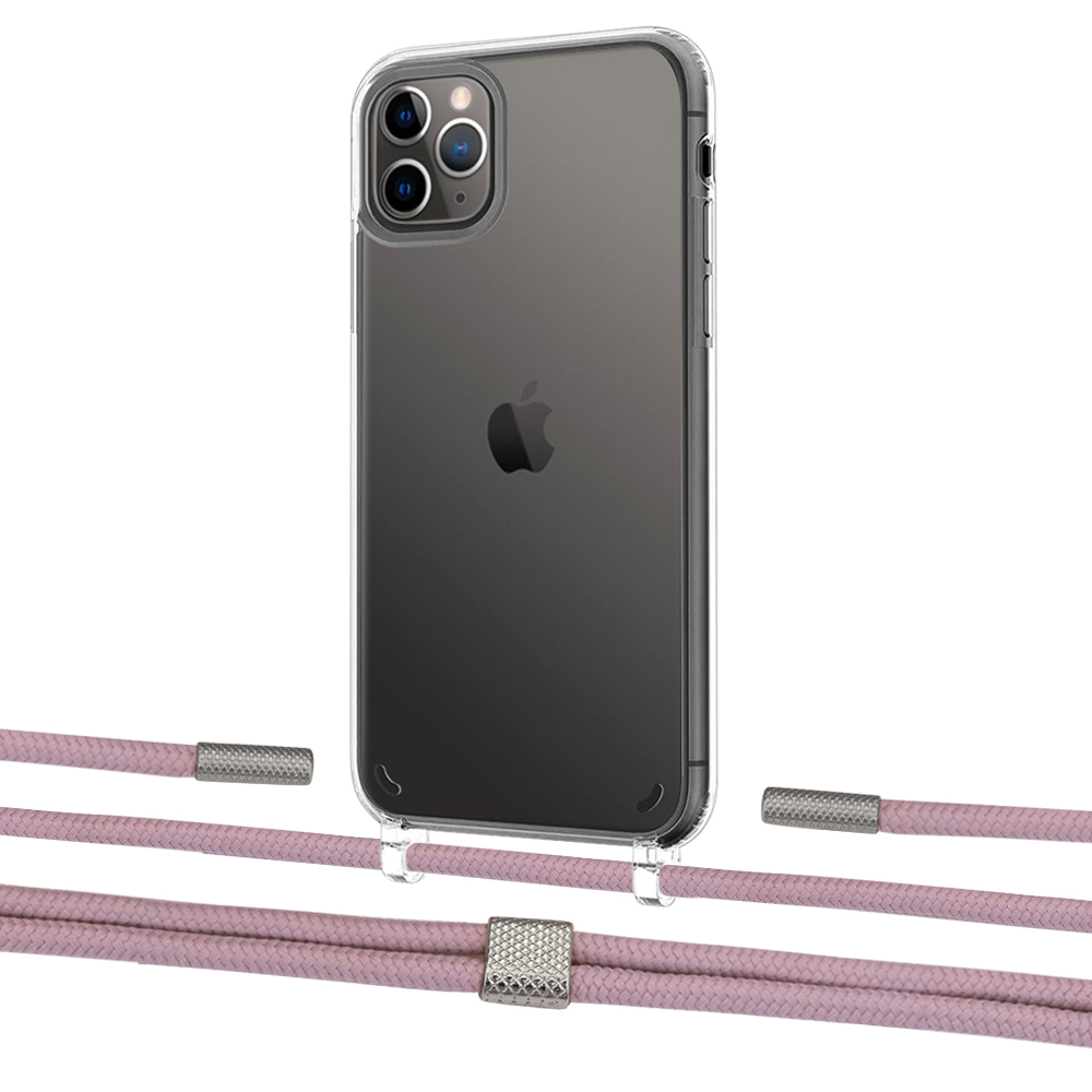 

Чехол Upex Crossbody Protection Case для iPhone 11 Pro Crystal with Twine Rose Gold and Fausset Silver