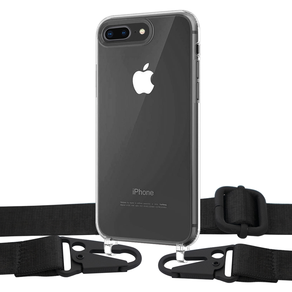 

Чехол Upex Crossbody Protection Case для iPhone 8 Plus | 7 Plus Crystal with Harness Black