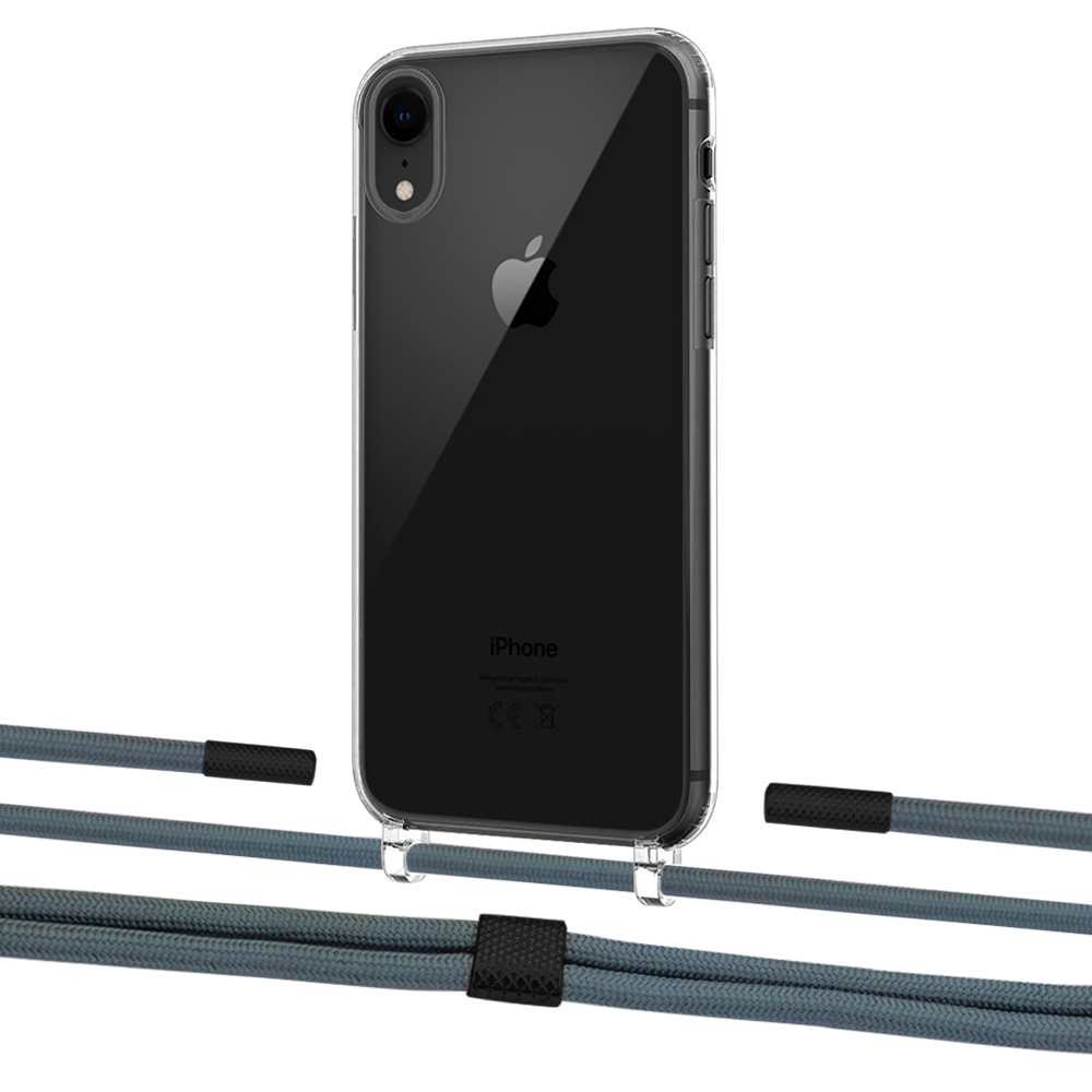 

Чехол Upex Crossbody Protection Case для iPhone XR Crystal with Twine Cactus and Fausset Matte Black