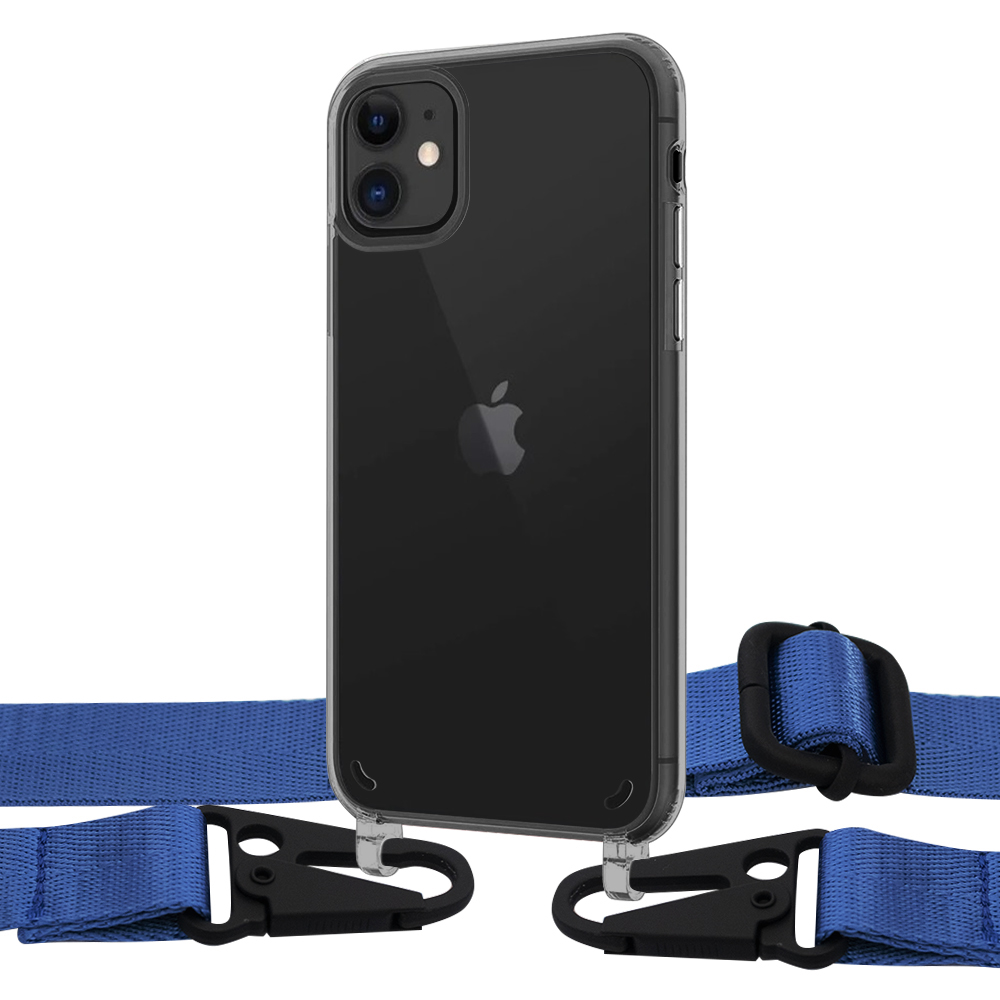 

Чехол Upex Crossbody Protection Case для iPhone 11 Dark with Harness Capri Blue