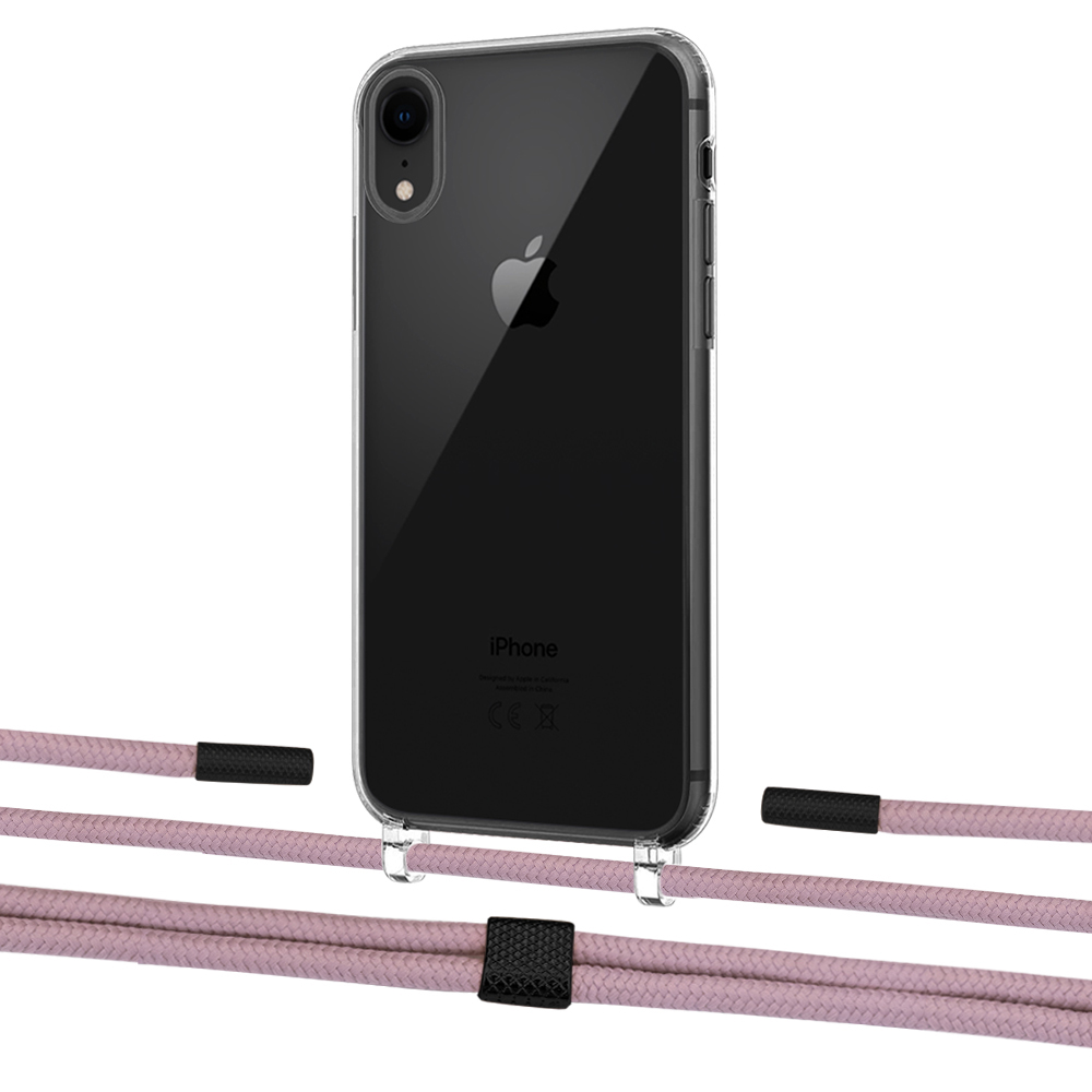 

Чехол Upex Crossbody Protection Case для iPhone XR Crystal with Twine Rose Gold and Fausset Matte Black