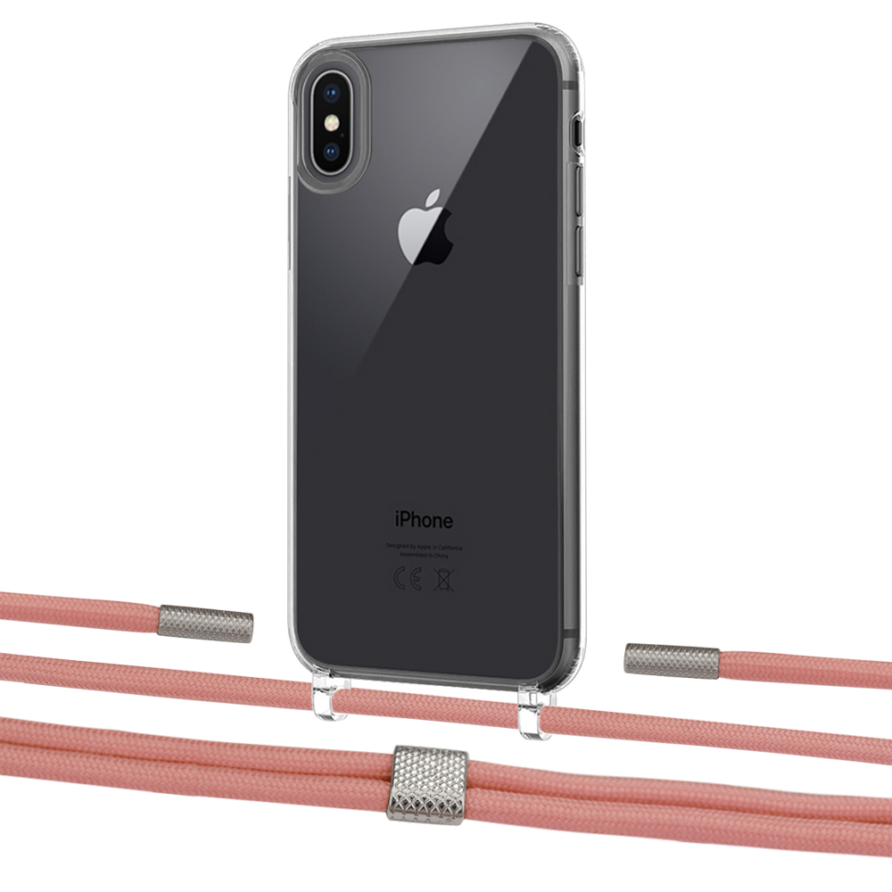 

Чехол Upex Crossbody Protection Case для iPhone XS | X Crystal with Twine Cantaloupe and Fausset Silver