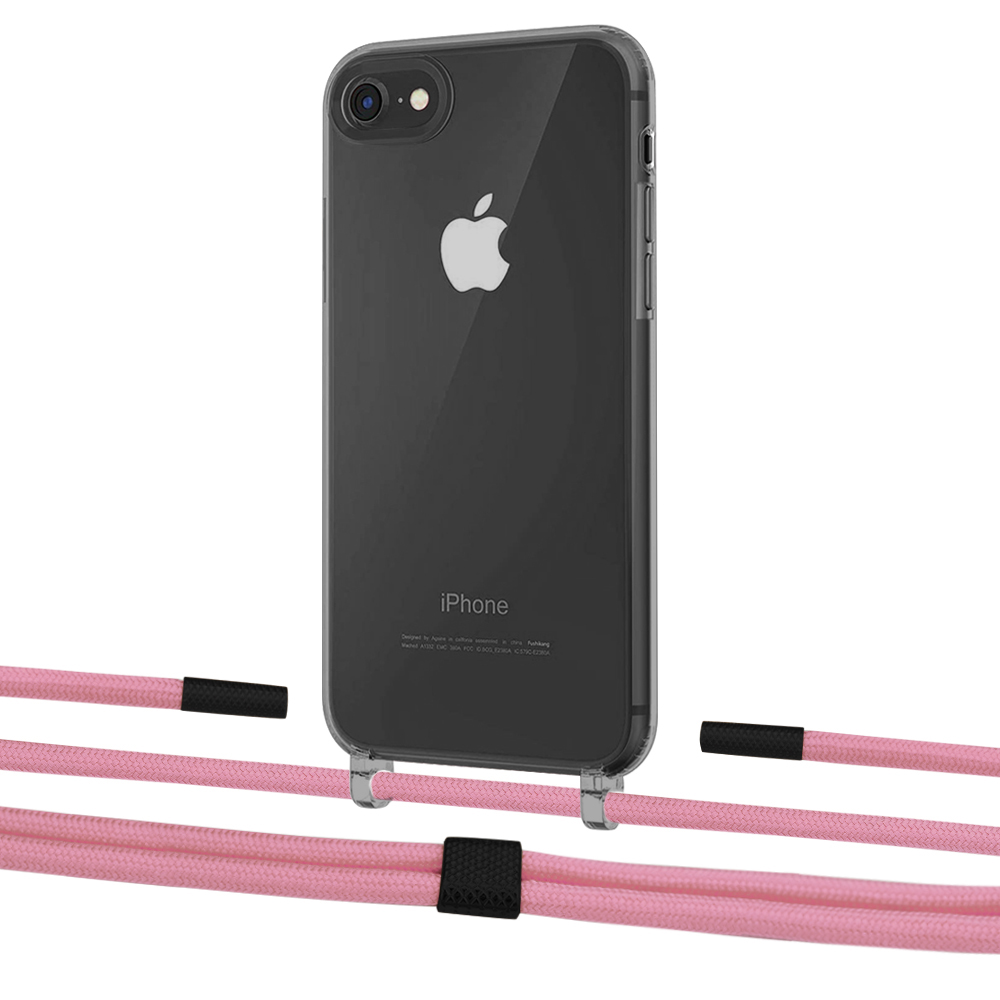 

Чехол Upex Crossbody Protection Case для iPhone SE 2020 | 8 | 7 Dark with Twine Coral and Fausset Matte Black