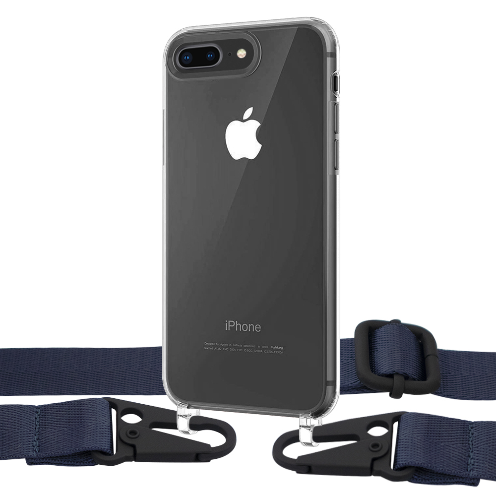 

Чехол Upex Crossbody Protection Case для iPhone 8 Plus | 7 Plus Crystal with Harness Deep Navy