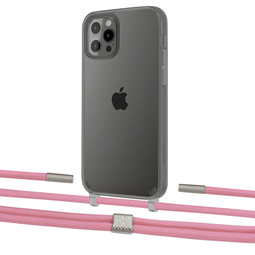 

Чехол Upex Crossbody Protection Case для iPhone 12 Pro Max Dark with Twine Coral and Fausset Silver