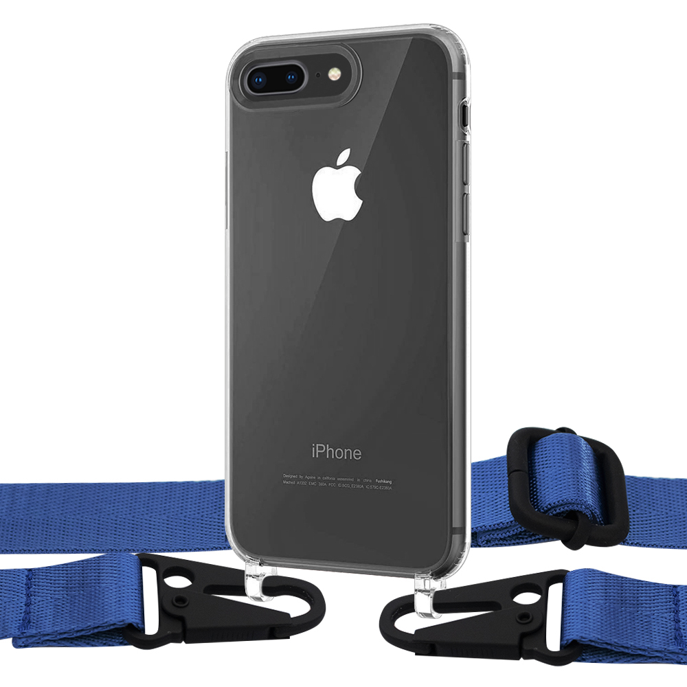 

Чехол Upex Crossbody Protection Case для iPhone 8 Plus | 7 Plus Crystal with Harness Capri Blue