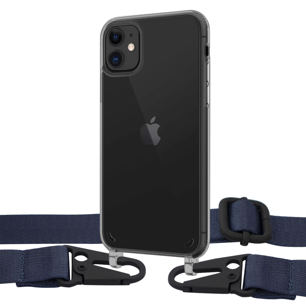 

Чехол Upex Crossbody Protection Case для iPhone 11 Dark with Harness Deep Navy
