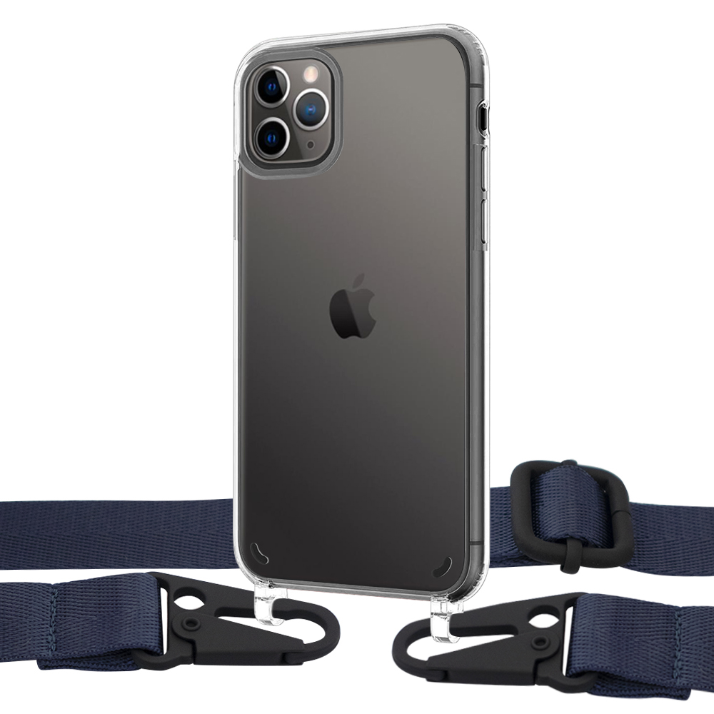 

Чехол Upex Crossbody Protection Case для iPhone 11 Pro Crystal with Harness Deep Navy