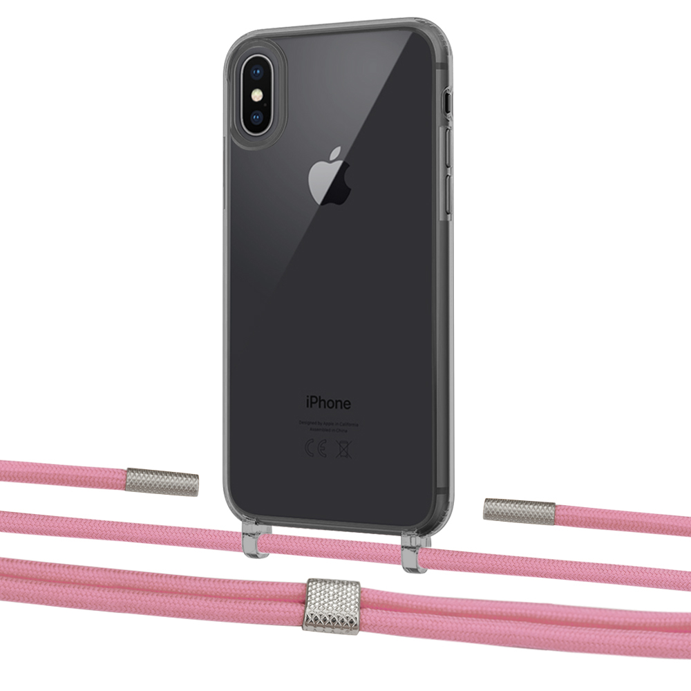 

Чехол Upex Crossbody Protection Case для iPhone XS Max Dark with Twine Coral and Fausset Silver