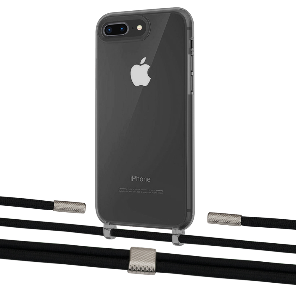 

Чехол Upex Crossbody Protection Case для iPhone 8 Plus | 7 Plus Dark with Twine Black and Fausset Silver