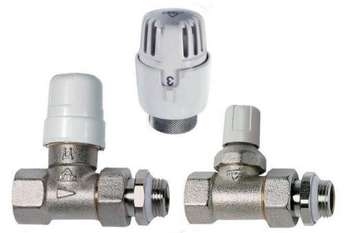 

Комплект радиаторных кранов RBM Jet-line прямой 1/2" с термоголовкой