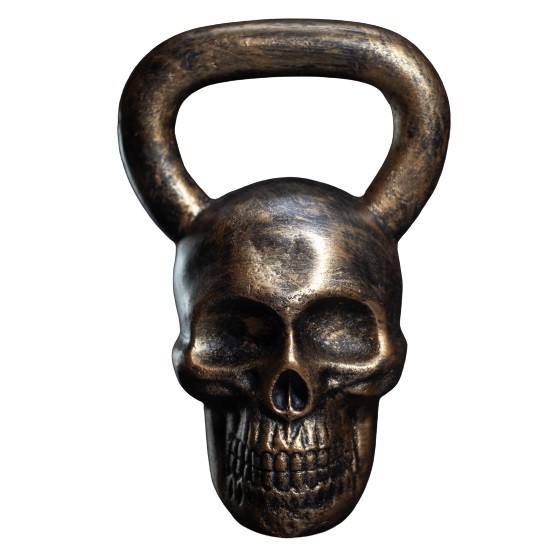 

Гиря 16кг Череп Human skull дизайнерская гиря на подарок
