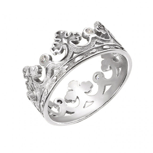

Серебряное кольцо Царское Корона