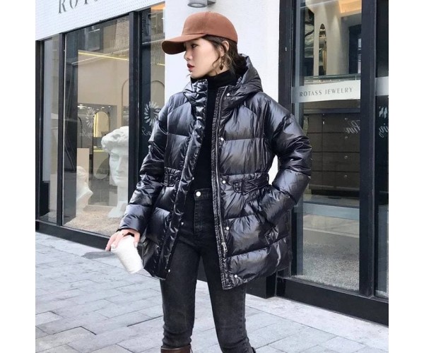 

Пуховик демисезонный средней длины triangle Modern Boutique черный, one size ПУХ078