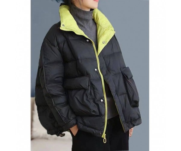 

Пуховик с накладными карманами демисезонный Modern Boutique черный, S ПУХ084