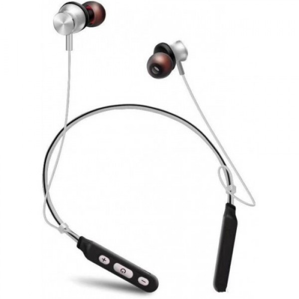 

﻿Беспроводные Вluetooth наушники Sport Вакуумные Дуговые Wireless M8 Белые с чёрным