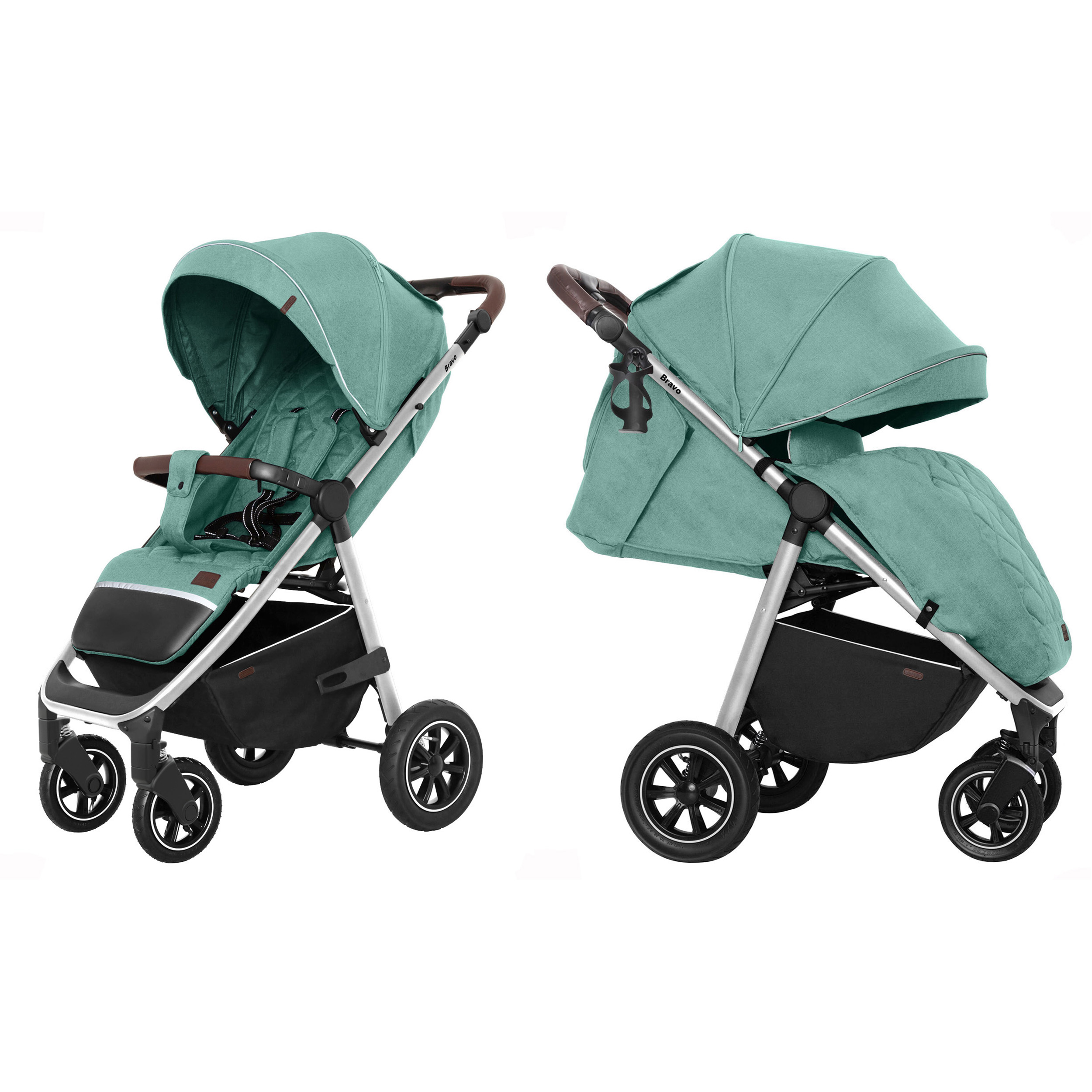

Прогулянкова коляска CARRELLO Bravo CRL-5512 Basil Green +дощовик L /1/