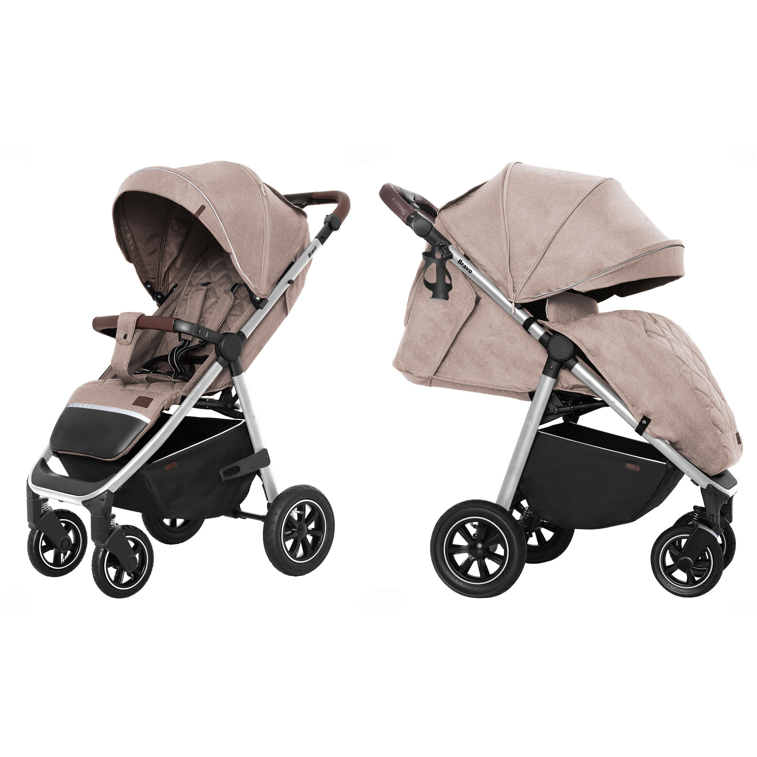 

Прогулянкова коляска CARRELLO Bravo CRL-5512 Linen Beige +дощовик L /1/