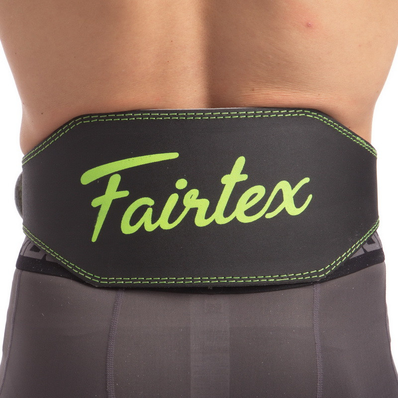

Пояс атлетический кожаный Fairtex My Fit 165103 размер XL Black-Green