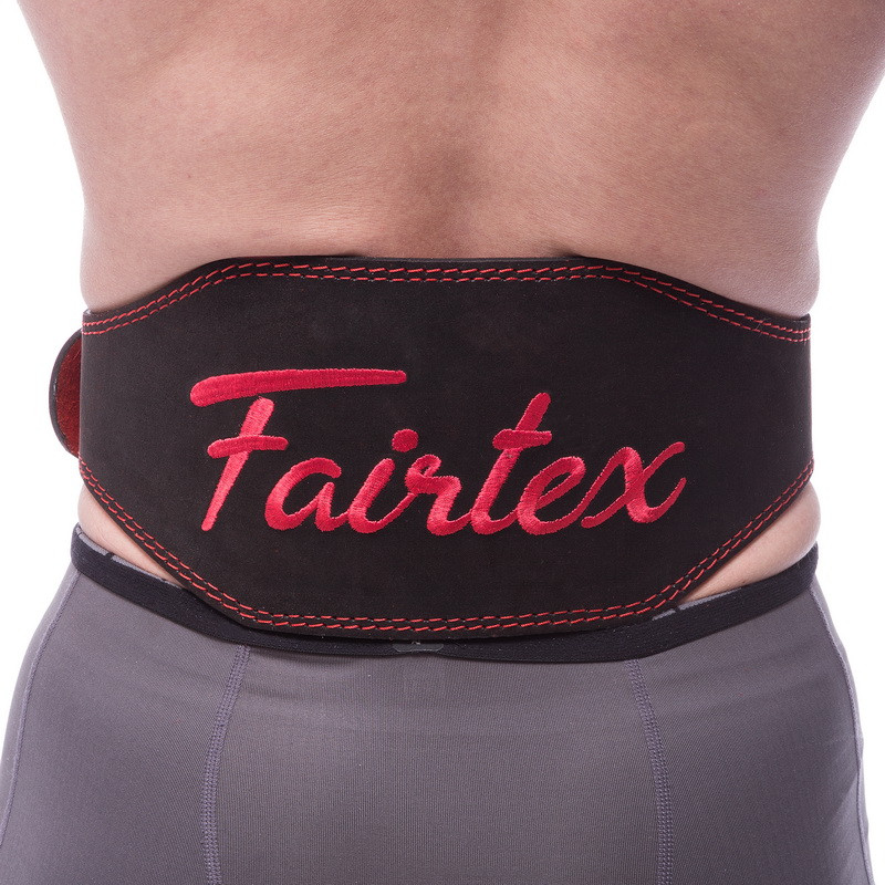 

Пояс атлетический кожаный Fairtex My Fit 161079 размер XL Black-Red