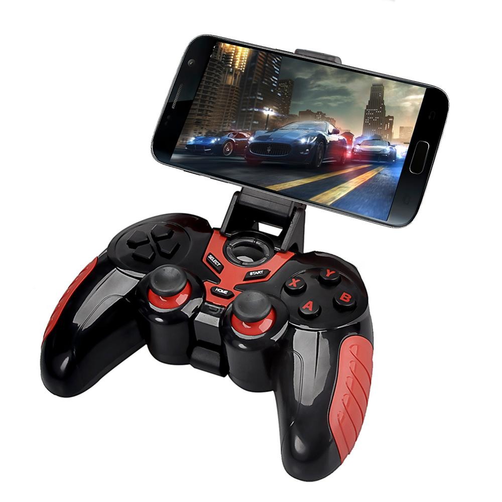 

Геймпад беспроводной джойстик для телефона Nichosi СТК-7024X Bluetooth Gamepad Черный с красным