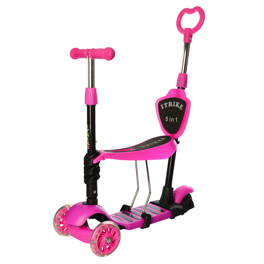 

Самокат 5 в 1 iTrike Pink (JR3-026-P)